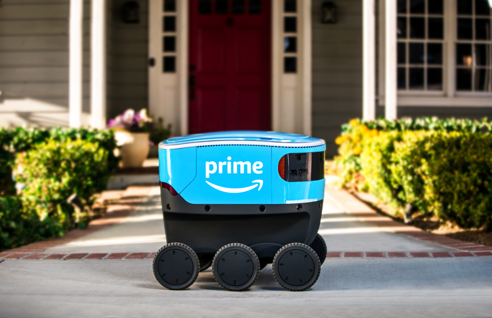 Amazon представила роботов-курьеров